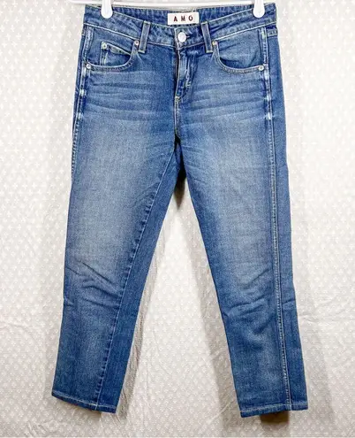 Amo Dark Wash Kate Girl Crush Slim Ankle Jeans Blue Size 26