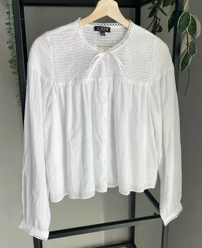 J.Crew  Popover Button up Top in Cotton Voile - Image 1