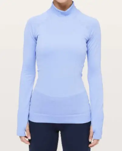 Lululemon  Rest Less Mock Neck Hydrangea Blue