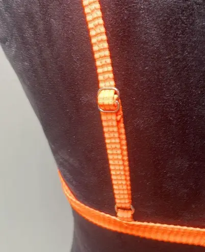 Color block bikini top woman’s size small (orange,pink, aqua color block) Orange