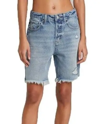 Wild Fable  Women's High-Rise Wide Leg Bermuda Jean Shorts -8 NWT