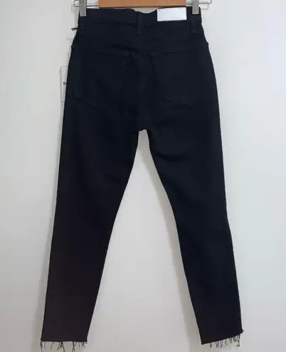 RE/DONE NWT  90s High Rise Loose In Jet Black With Rips