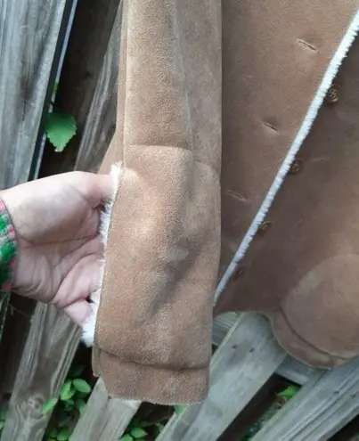 Valerie Stevens Vest Faux Suede Fully Lined Penny Lane Sleeveless Jacket Size LP