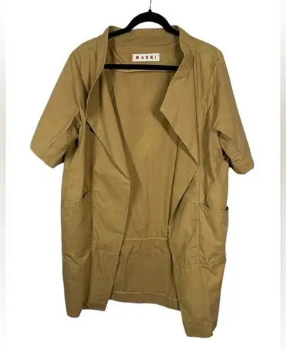 Marni Open Front Trench Jacket Coat Size US 6