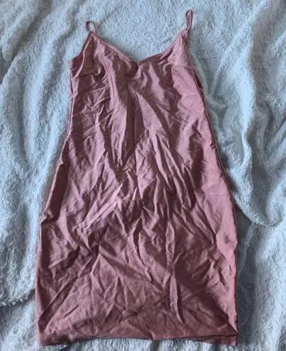Bodycon Slip Dress Pink