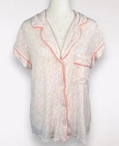 Eberjay Eberjey Giselle Short Sleeve Pajama Top Modal Button Small