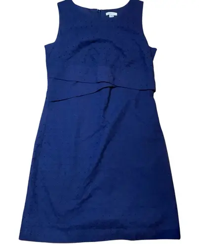 Garnet Hill Blue eyelet 100% cotton dress