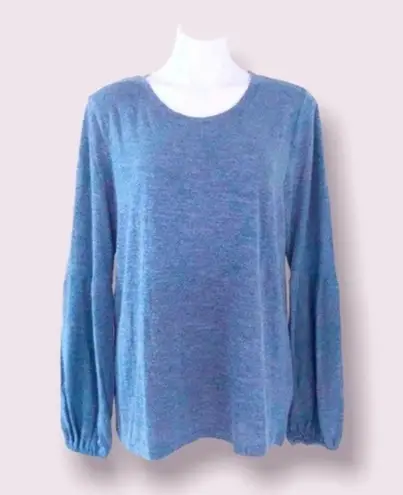 Indigo Blue NWT Life Style Crewneck Tight Knit Sweater in Size L