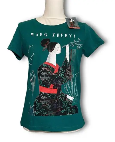 Mad Engine NWT Wang Zhenyi Astronomer Mathematician Poet Teal Tee T-Shirt New Rebel Girls