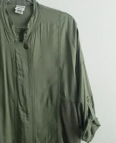 XCVI Mind Set By Zipper Blouse With Pockets