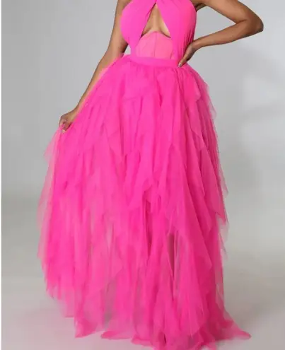 Fairytale Princess Ami Tulle Sleeves Dress Pink Size XL