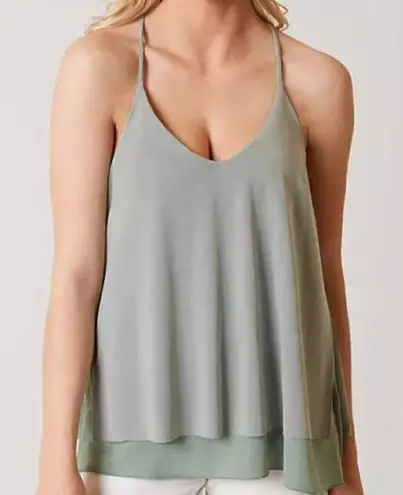 BKE Red By Slate Grey Layered Tank Top