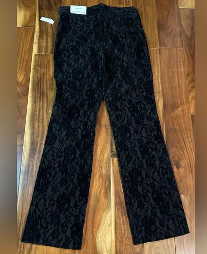 Harold’s “Sarah” Favorite Fit Velvet Brocade Trousers Black Size 8