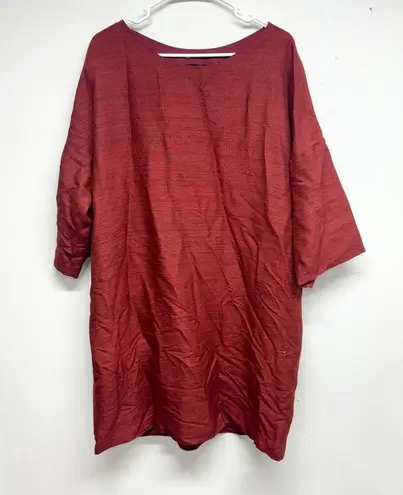 KAAREM Women Phoenix 3/4 Sleeve Boatneck Silk Mini Dress Size Small Red