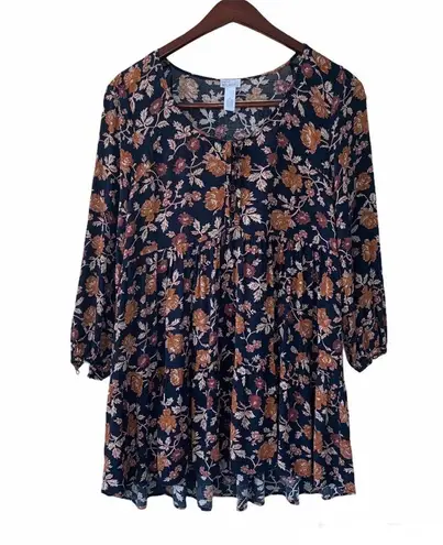 West of Melrose  Boho Floral Mini Dress