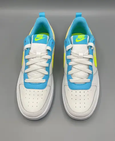 Nike Court Borough Low 2 GS /5.5Y 'White Baltic Blue Volt' Women's Size 7