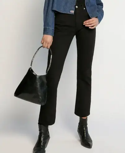 NWT Daily Blue Women's Burn Straight Leg Jeans Size 26 Infinity Black Stretch