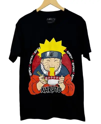 Naruto Ramen Noodles Unisex Black Tee Size M Size M