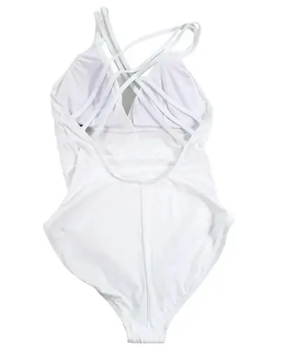 La Blanca Tummy Control Island Goddess One Piece Swimsuit White Size 14 NWT