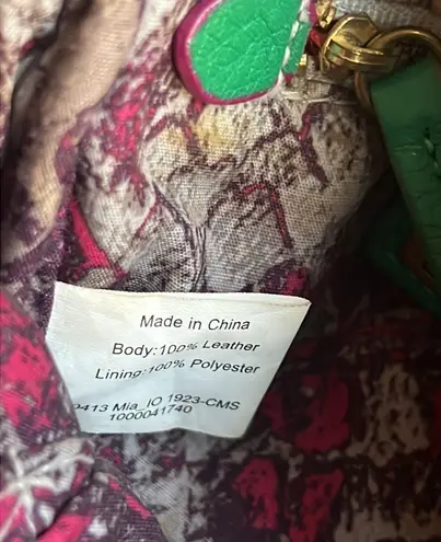 Elliott Lucca Emerald Green Pebbled Leather Crossbody Purse