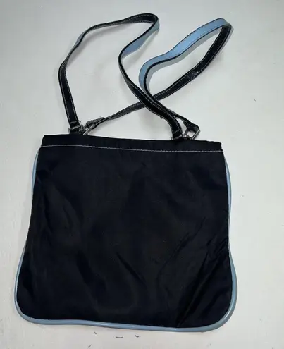 VINTAGE Y2K 90s Purse Tote Bag Initial C Black Blue Grunge Punk Emo Nylon