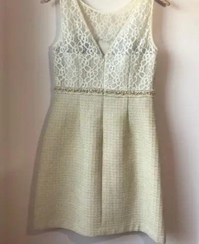 Kay Unger lace and beaded dress