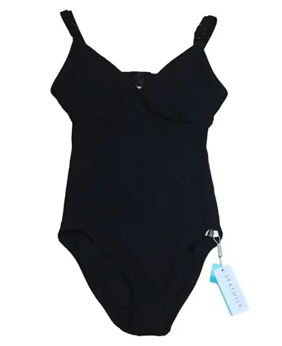 Seafolly NWT Inka Rib Maillot Swimsuit