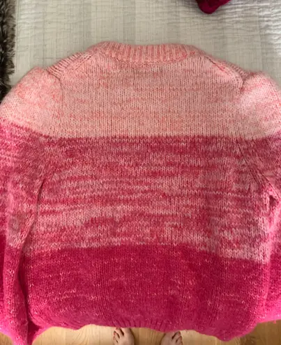 Banana Republic pink ombré sweater