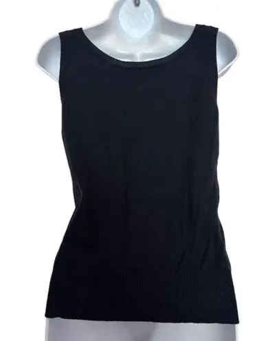 NWT Escada 100% Cashmere Knit Luxury neck tank Top Sweater size 40 M Black Size M