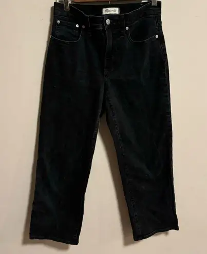 Madewell  The Perfect Vintage Wide-Leg Jean in Black- Size 27P