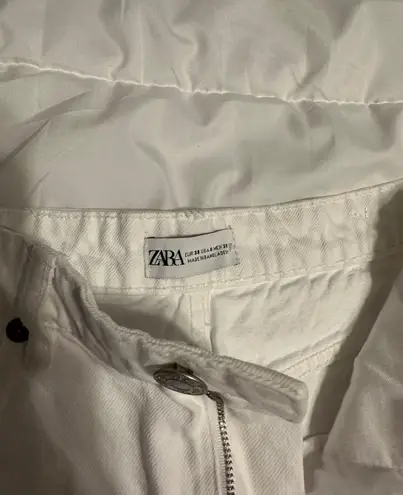 ZARA White Straight Leg Jeans