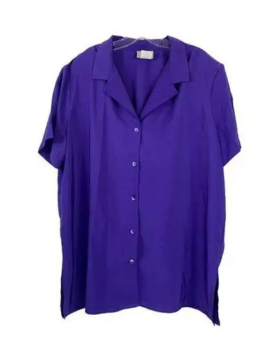 Kathie Lee Women's Super Purple Casual Top