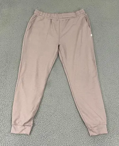 Vuori DreamKnit Performance Joggers Women M Pink Pull On
