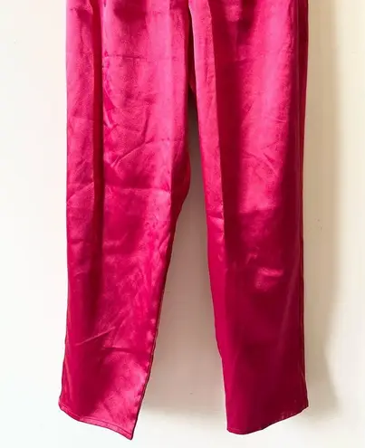 Trixxi Red Satin Tube Top Jumpsuit