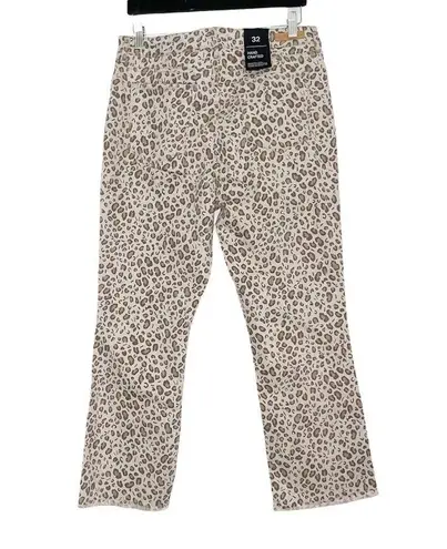 Sanctuary NWT  X Anthropologie Connector Kick Cropped Jean Leopard