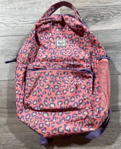 Herschel Supply Co. Drawstring Backpack Leopard Print Pink Purple