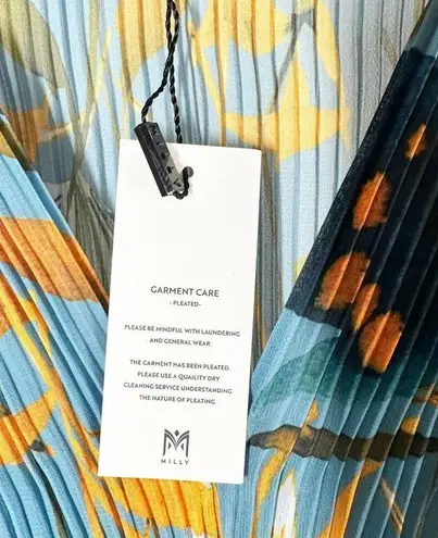 Milly Elle Pleated Floral Mini Dress Size 6