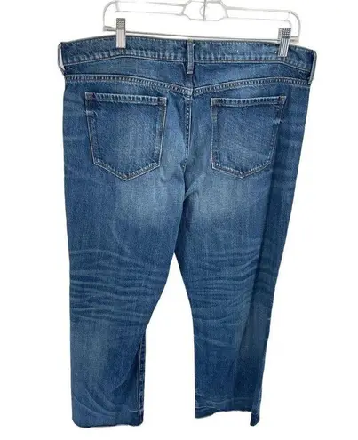 Banana Republic  Womens Cropped Flare Jeans Denim Medium Wash Blue Size 32