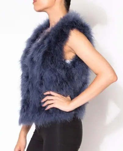 Yumi Kim Away We Go Real Ostrich Feather Vest