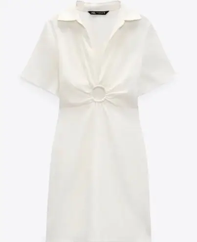 ZARA  white linen dress NWT