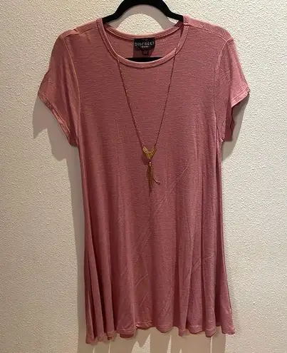 Discreet Pink Relaxed Tunic Top