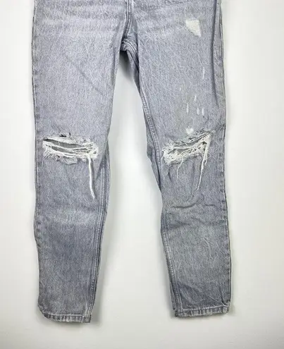 ZARA  Grey Heavyweight Denim Jeans w/ Distressing Size US 4, Eur 36