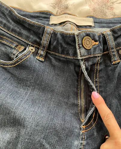 Marc by Marc Jacobs Lou Skinny Dark Wash Blue Jeans, size 28”