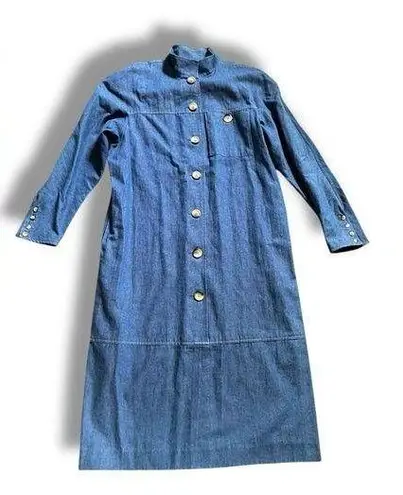 Vintage petrina and company USA made Denim Long Sleeve Button