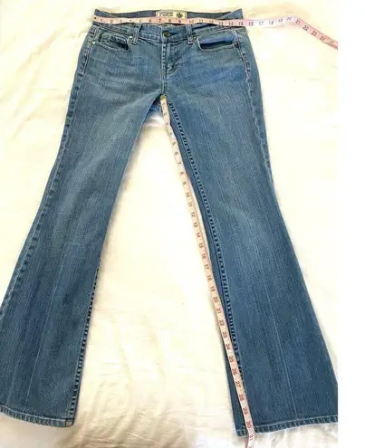 PINK Victoria's Secret Low Rise Flare Bootcut Denim Jeans Women's Size 6 Short Blue