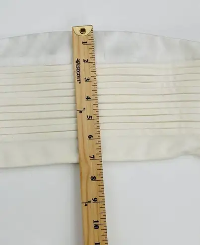 Miss Circle Sayuri Seashell White Stretch Crepe Strapless Top Bandeau Sz Medium