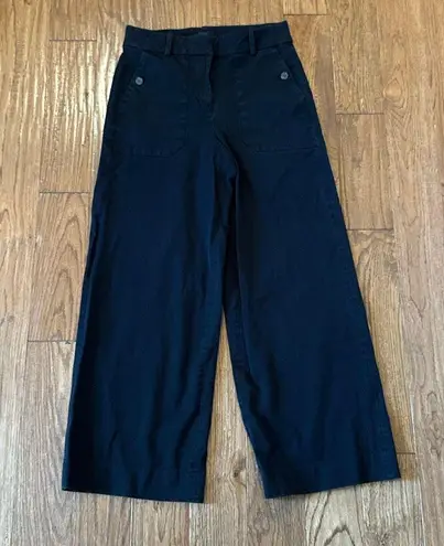 J.Crew Sydney black wide leg crop jeans size 4tall