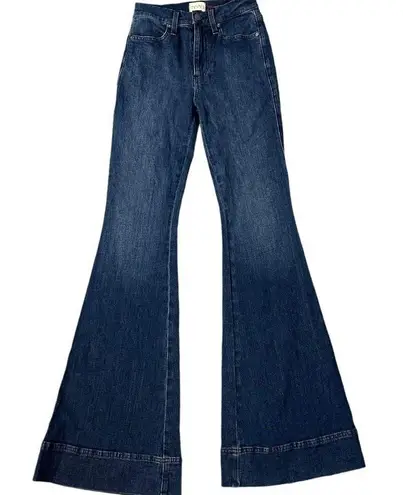 Alice + Olivia  Beautiful High Rise Bell Jeans in Love Train Size 24