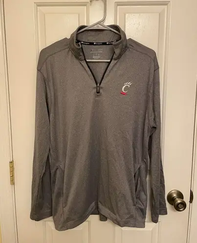 Champion University Of Cincinnati Gray  Quarter Zip