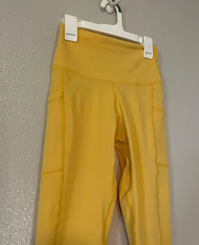 Colorfulkoala Yellow  High Waisted Leggings